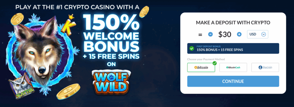 Punt casino bonus desktop banner